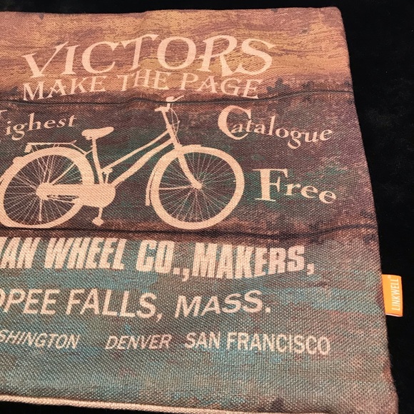 Linkwell Bicycle Wheel Pillow Pillowcase NWOT
Overman Bike Antique Vintage - Picture 7 of 12